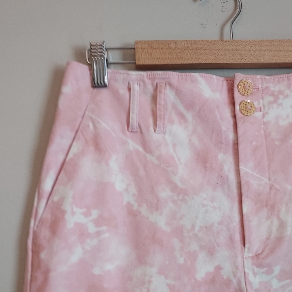 Anthropologie Jaime Pink Print Straight Pant Pants Size 8 NEW NWT - Picture 7 of 16